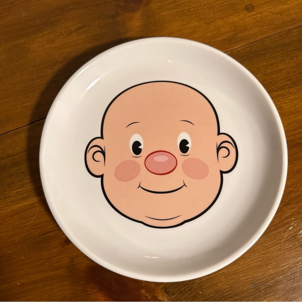 Fred MR. FOOD FACE Kids' Ceramic Dinner Plate Boy